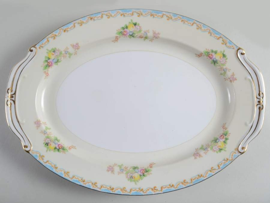 Gloria 16" Oval Serving Platter by Sampy (Japan)-1