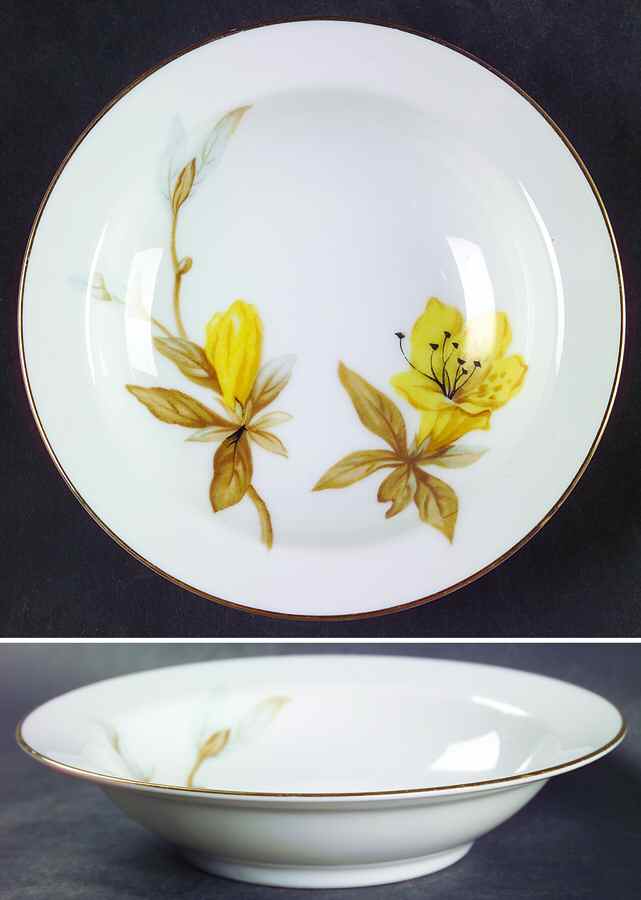 Hibiscus Rim Fruit/Dessert (Sauce) Bowl by SC Japan-1