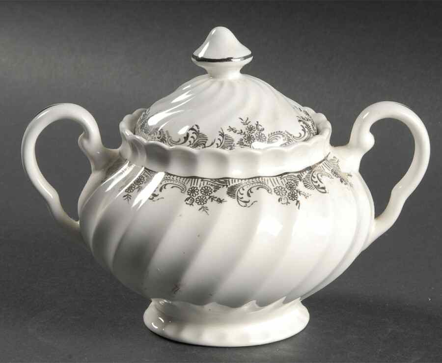 Sylvania Sugar Bowl & Lid by Sovereign Potters-1