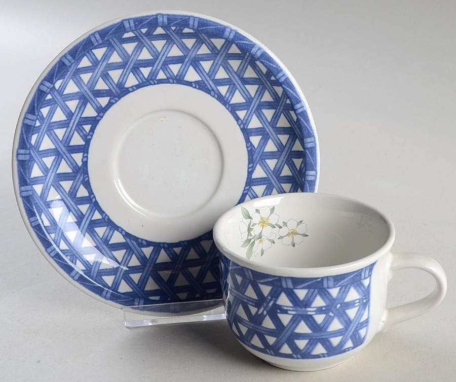 Country Delight Flat Cup & Saucer Set by Savoir Vivre-1