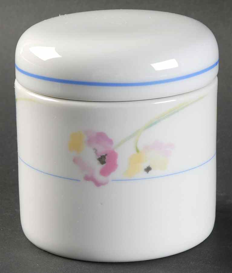 Garden Pansies Sugar Bowl & Lid by Studio Nova-1