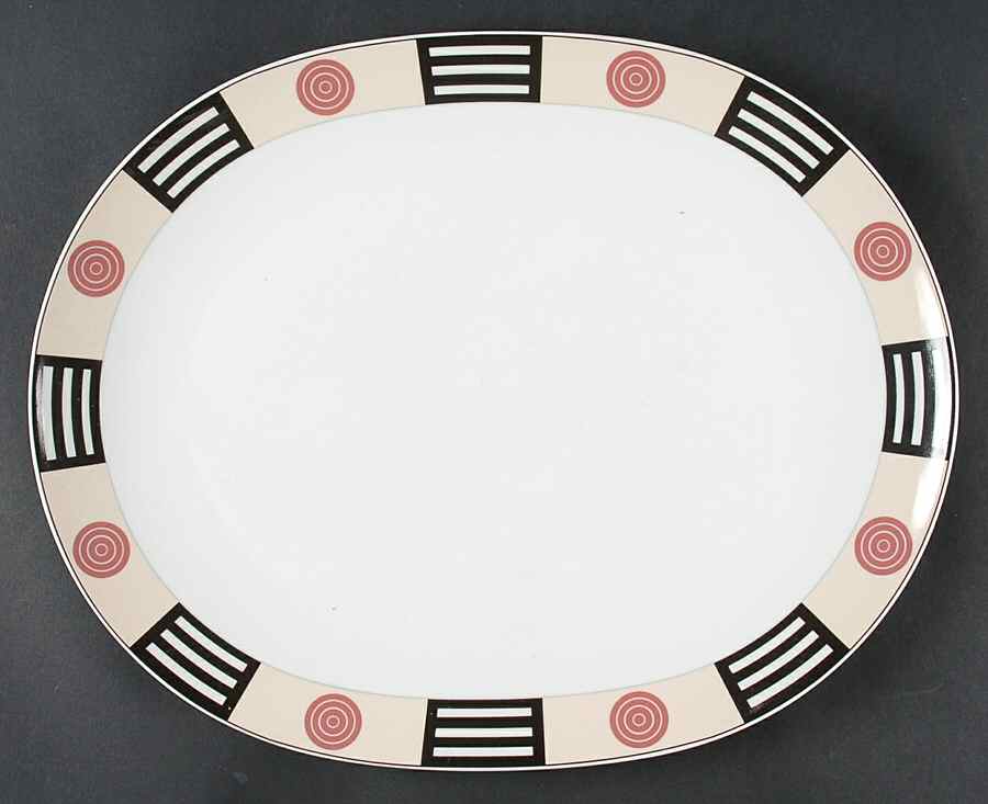 Ringside 14" Oval Serving Platter by Studio Nova-1
