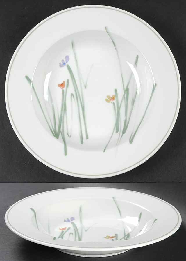 Sketch Book II Large Rim Soup Bowl by Studio Nova-1