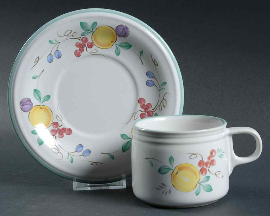 Sunday Brunch Flat Cup & Saucer Set by Studio Nova-1