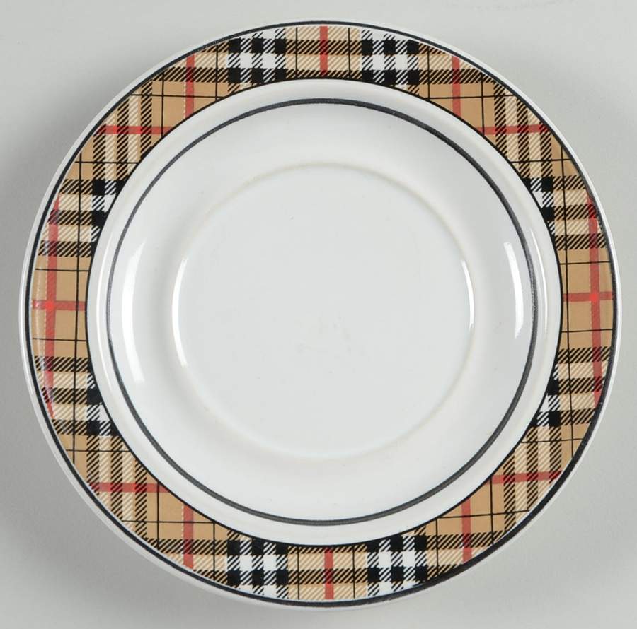 Tartan Beige Saucer by Studio Nova-1