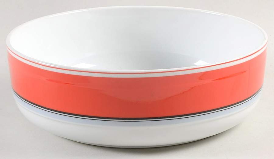 Terrace Twist Red 9" Round Vegetable Bowl by Studio Nova-1