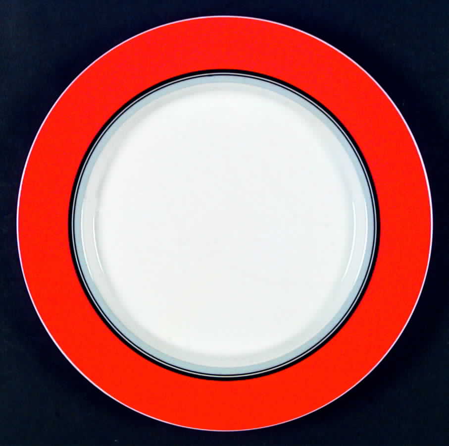 Terrace Twist Red Dinner Plate by Studio Nova-1
