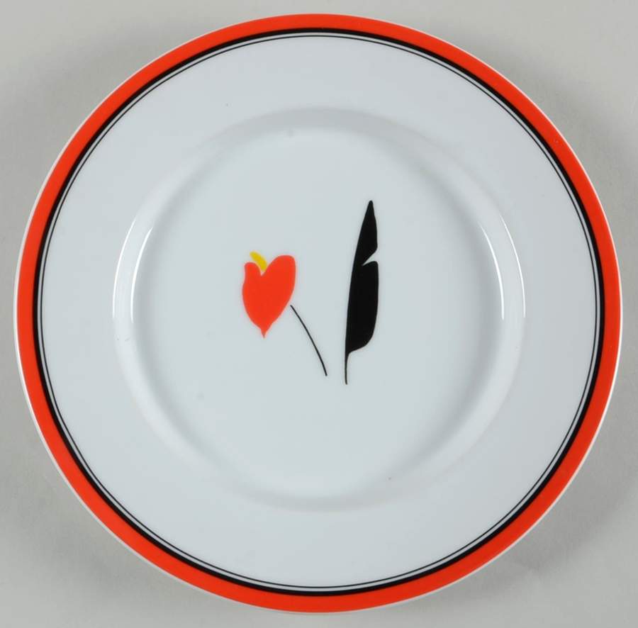 Terrace Twist Red Salad Plate by Studio Nova-1