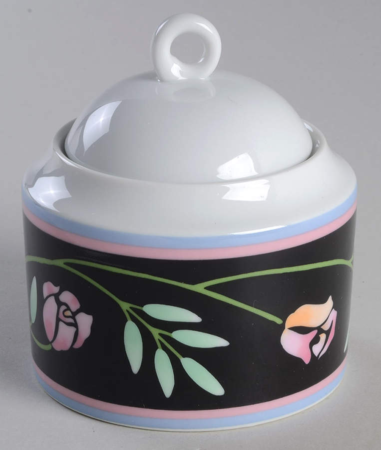 Valez Rose Sugar Bowl & Lid by Studio Nova-1