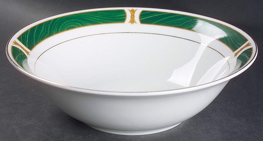 Malachite 9" Round Vegetable Bowl by Sango-1