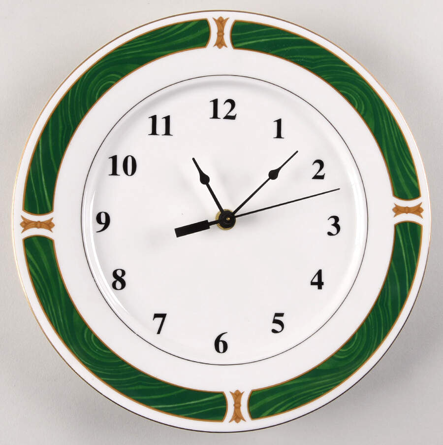 Malachite 1-2" depth  Clock Plate HC by Sango-1