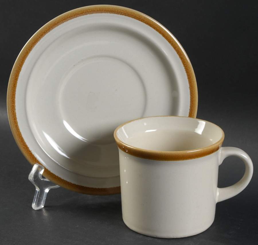 Daisy Flat Cup & Saucer Set by Stonecrest (JI)-1