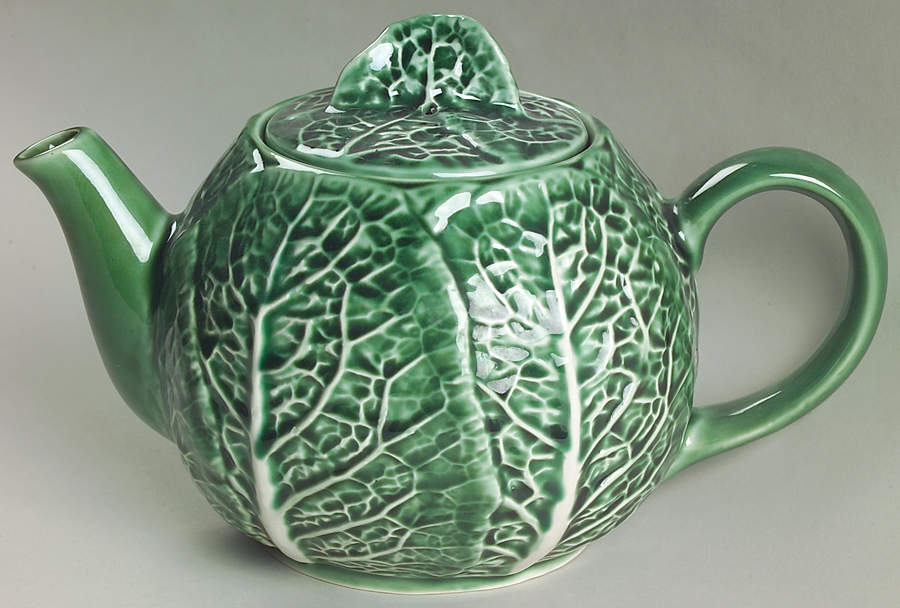 Cabbage Green Teapot & Lid by Secla-1