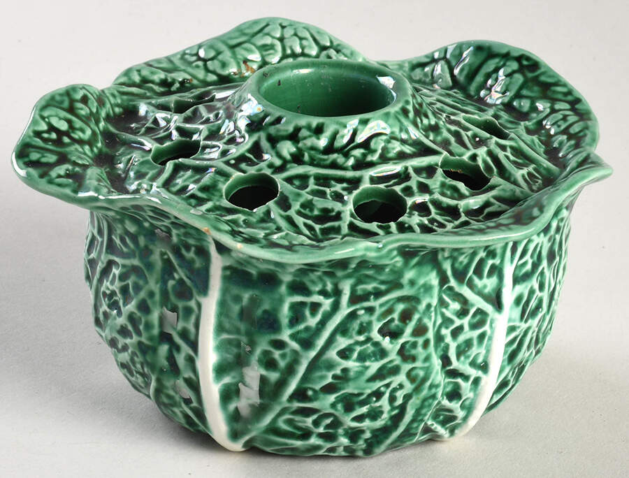 Cabbage Green Candleholder with Wax Catcher by Secla-1