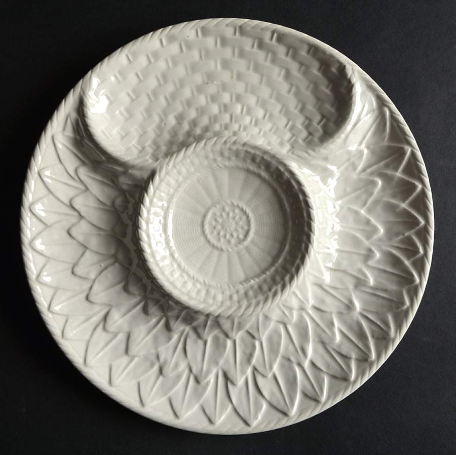 Cabbage White 8" Artichoke Plate by Secla-1