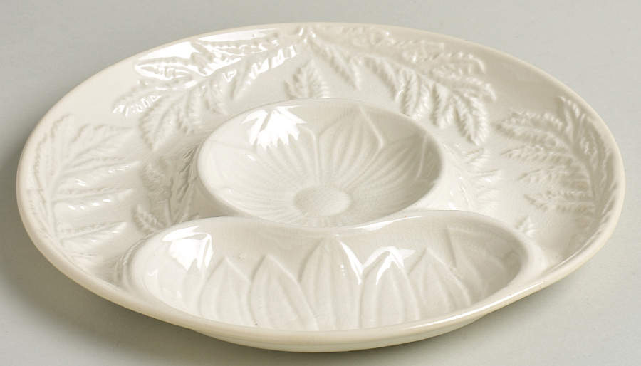 Cabbage White 9" Artichoke Plate by Secla-1