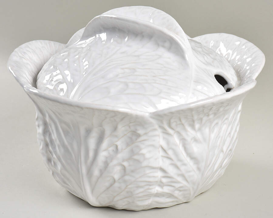 Cabbage White Tureen &  Lid by Secla-1