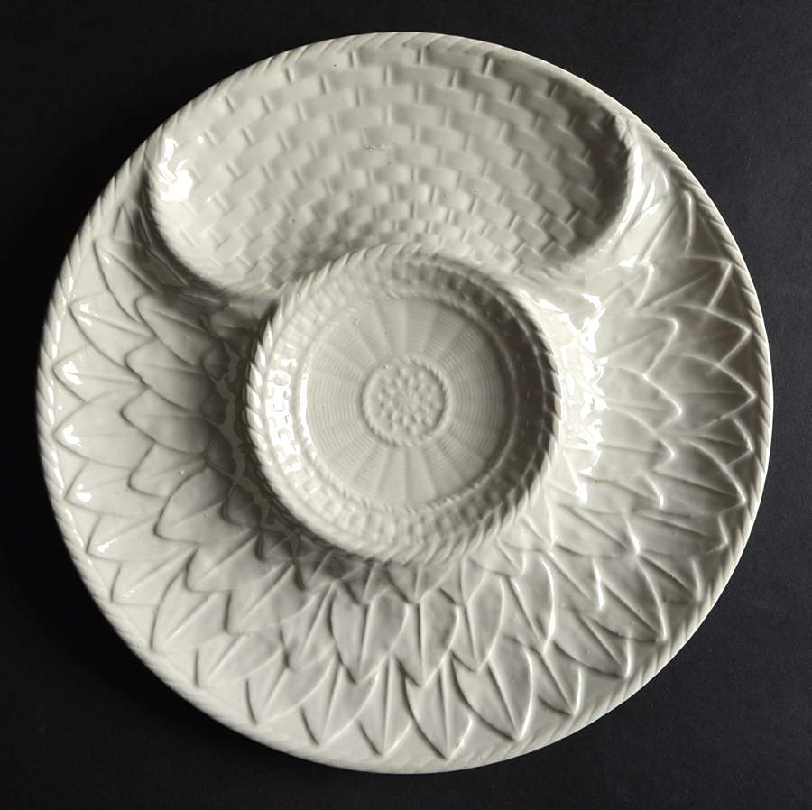 Cabbage White 9" Artichoke Plate by Secla-1