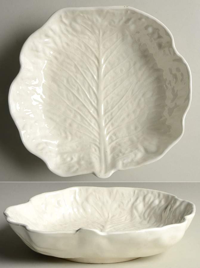 Cabbage White 10" Large Salad Serving Bowl by Secla-1