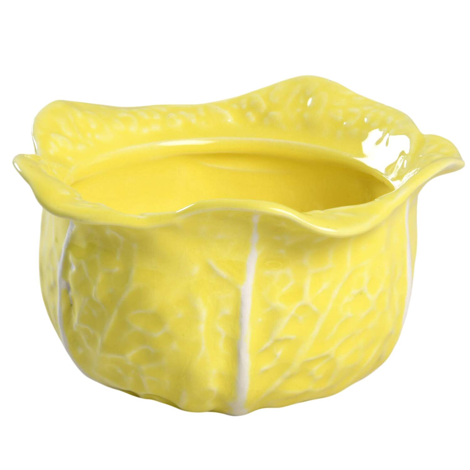 Cabbage Yellow Sugar Bowl No Lid by Secla-1