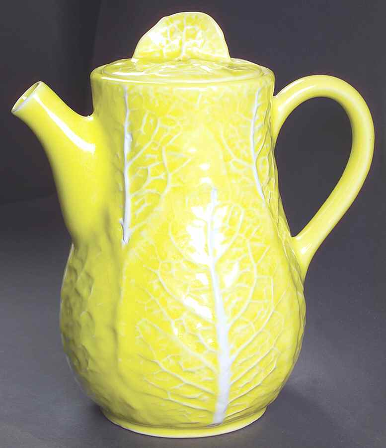 Cabbage Yellow Coffee Pot & Lid by Secla-1