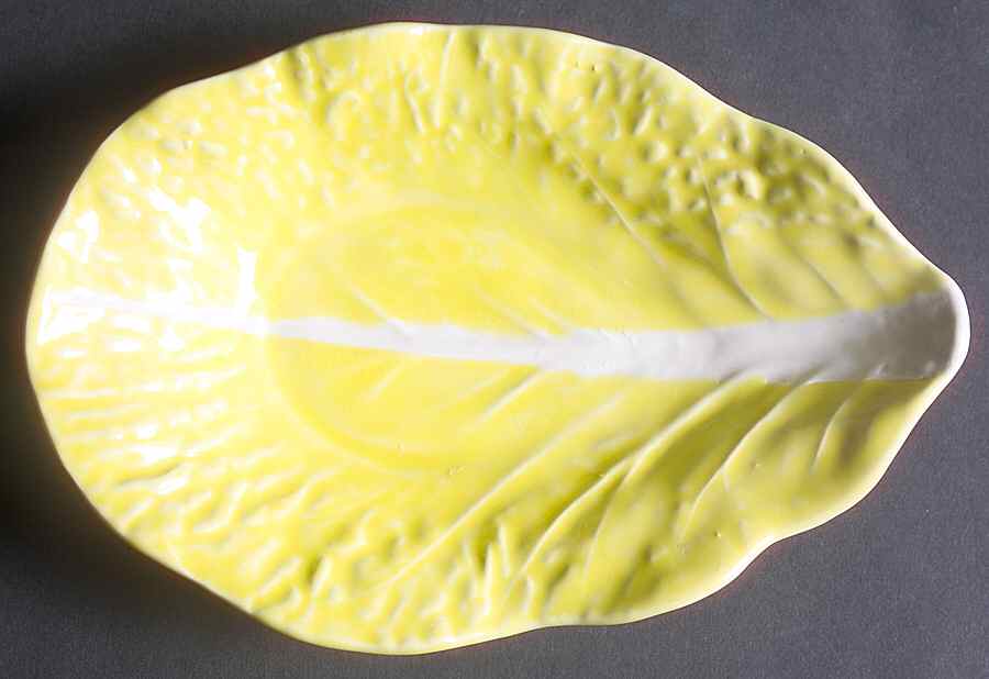 Cabbage Yellow Underplate for Gravy Boat by Secla-1