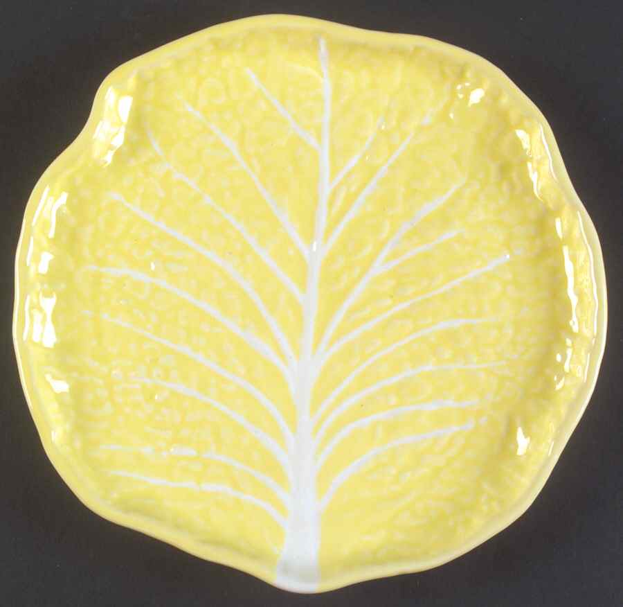 Cabbage Yellow Luncheon Plate by Secla-1