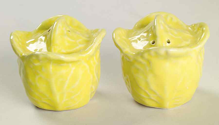 Cabbage Yellow Salt & Pepper Set by Secla-1