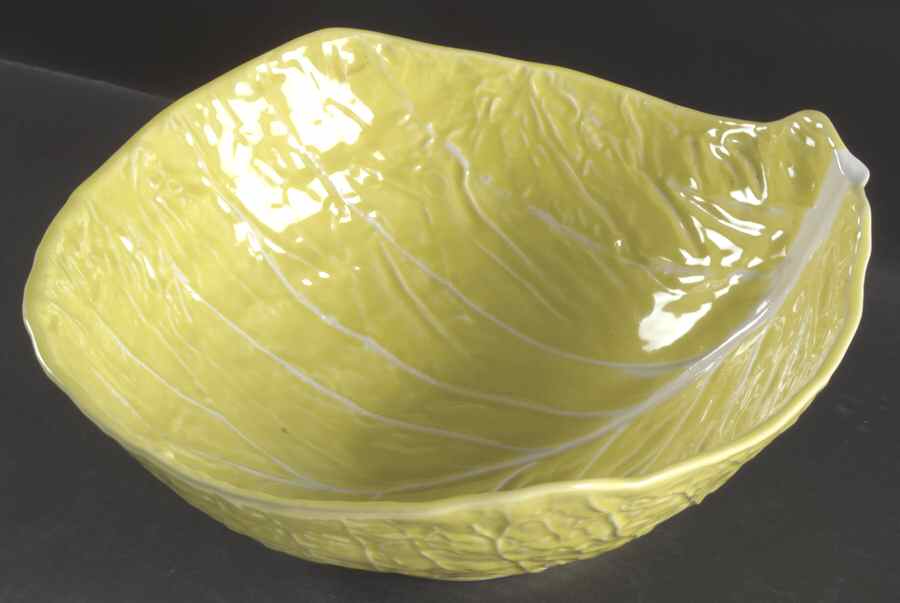 Cabbage Yellow 12" Large Salad Serving Bowl by Secla-1