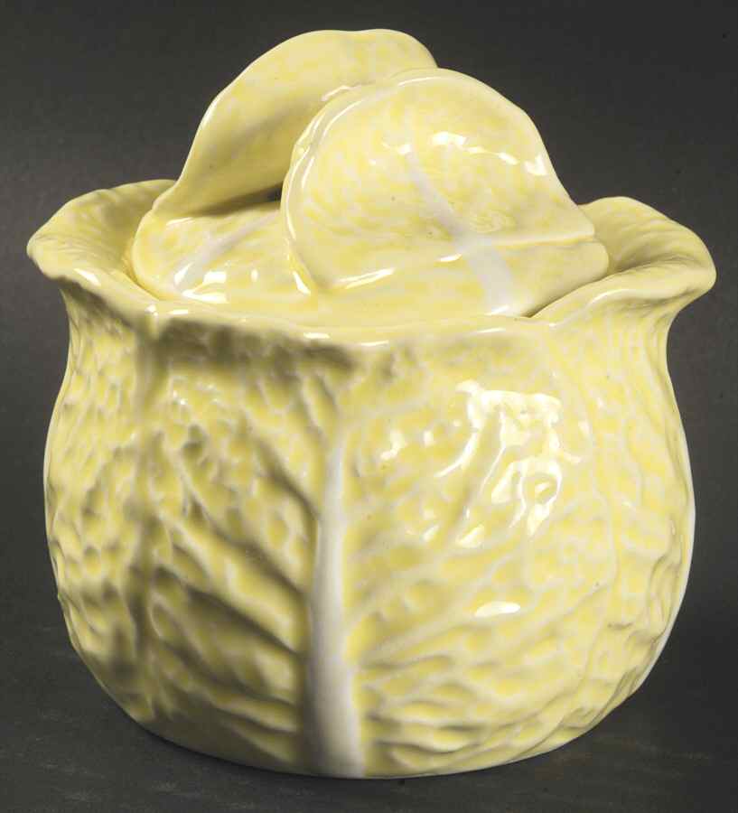 Cabbage Yellow Sugar Bowl & Lid by Secla-1
