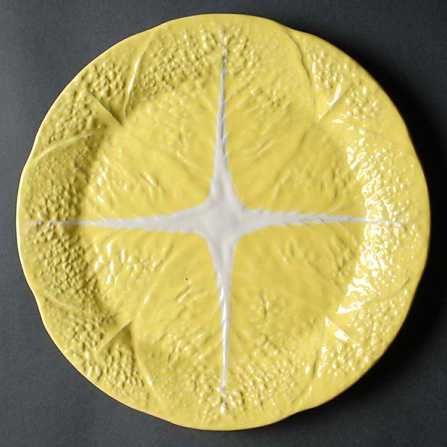 Cabbage Yellow Dinner Plate by Secla-1