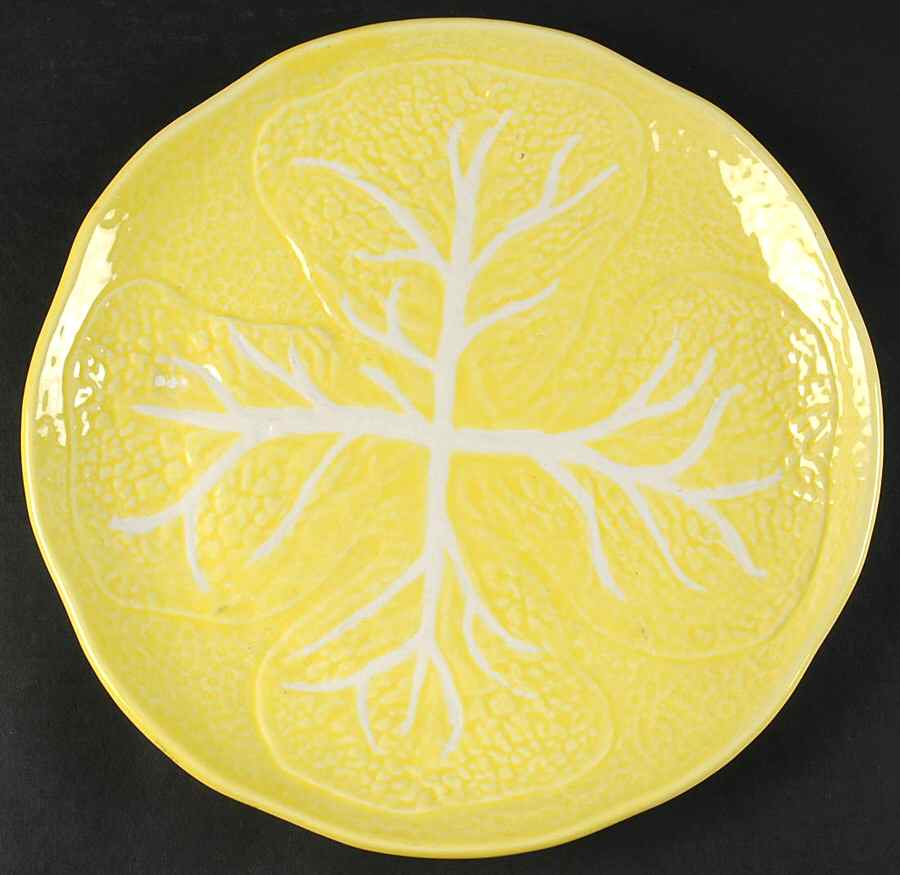 Cabbage Yellow Cake Plate by Secla-1