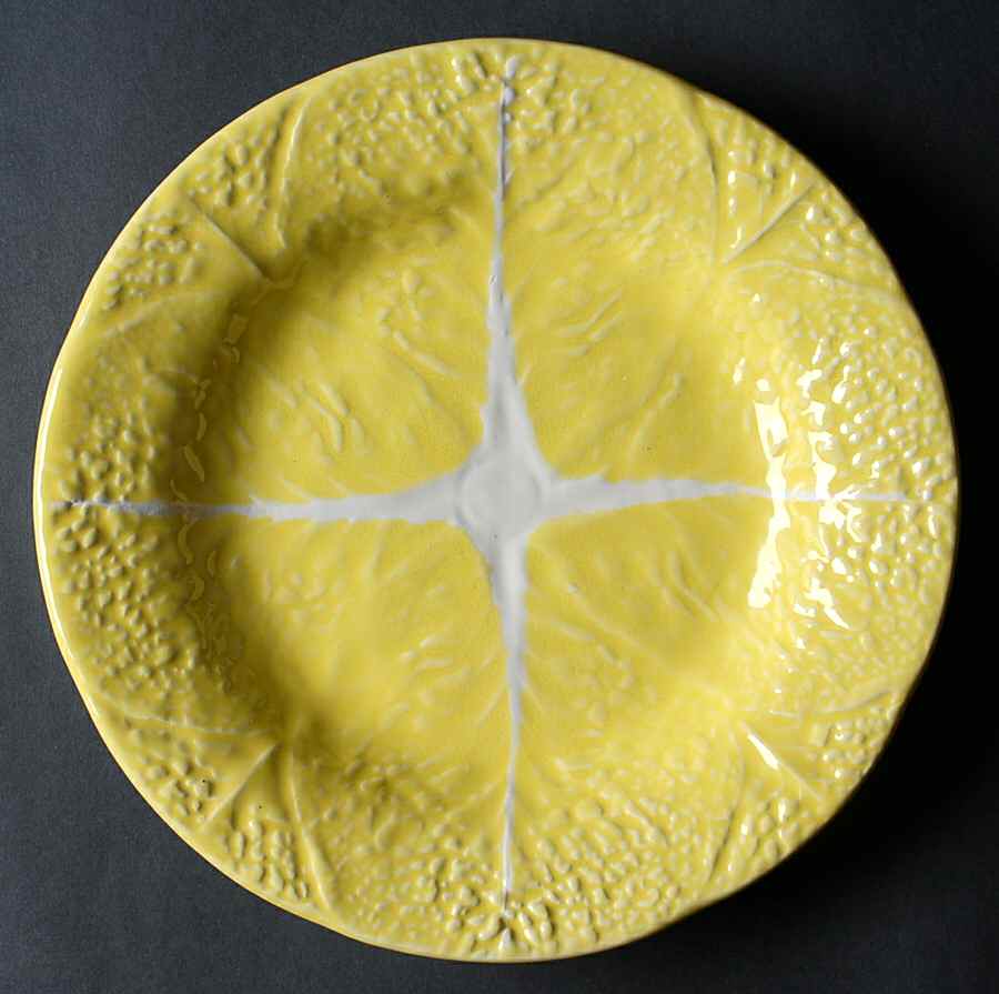Cabbage Yellow Luncheon Plate by Secla-1