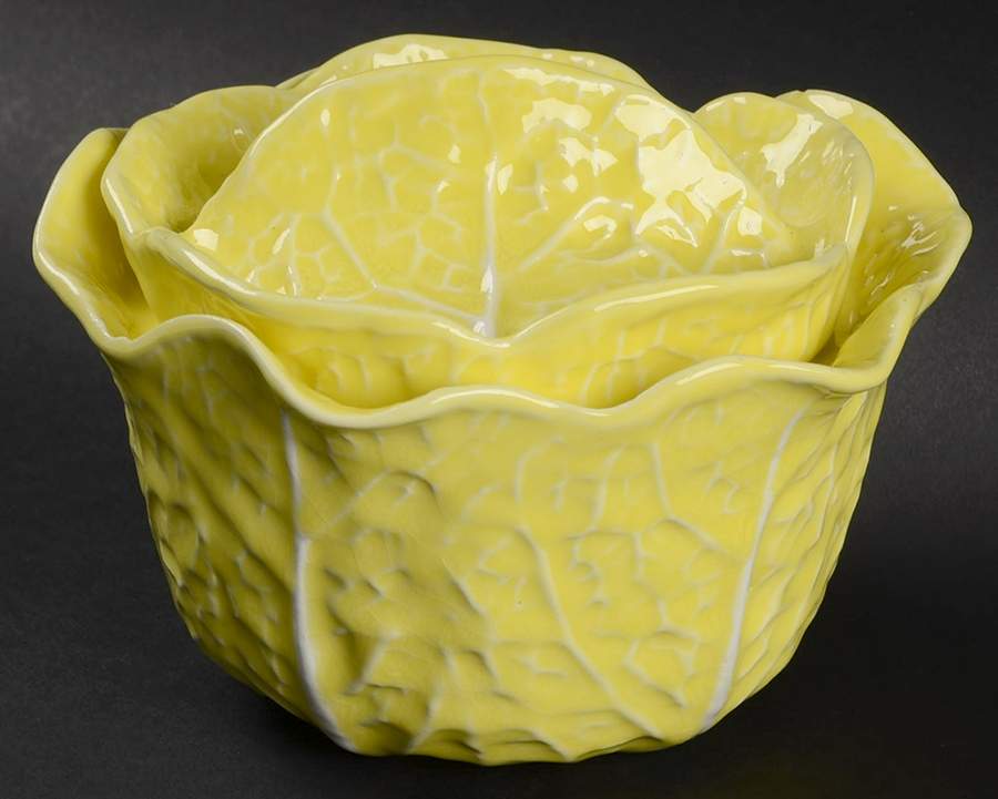 Cabbage Yellow Individual Soup & Lid by Secla-1