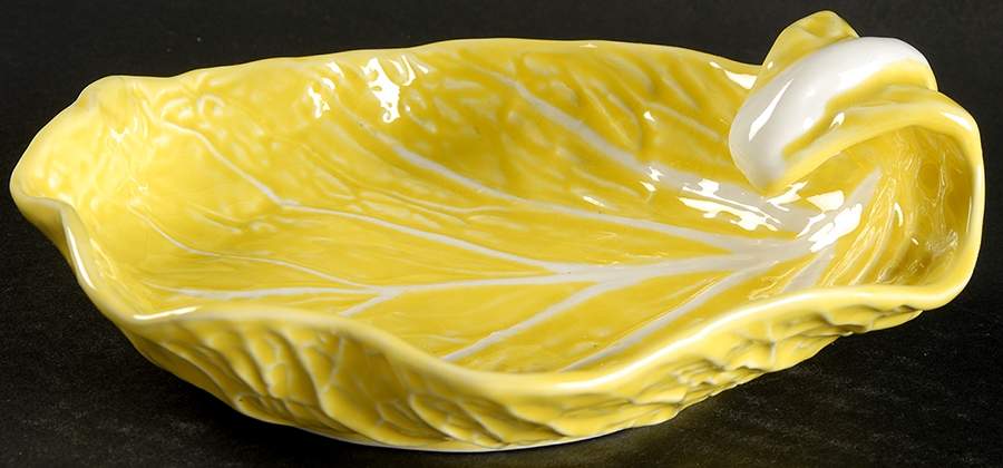 Cabbage Yellow Shell Shaped Dish by Secla-1