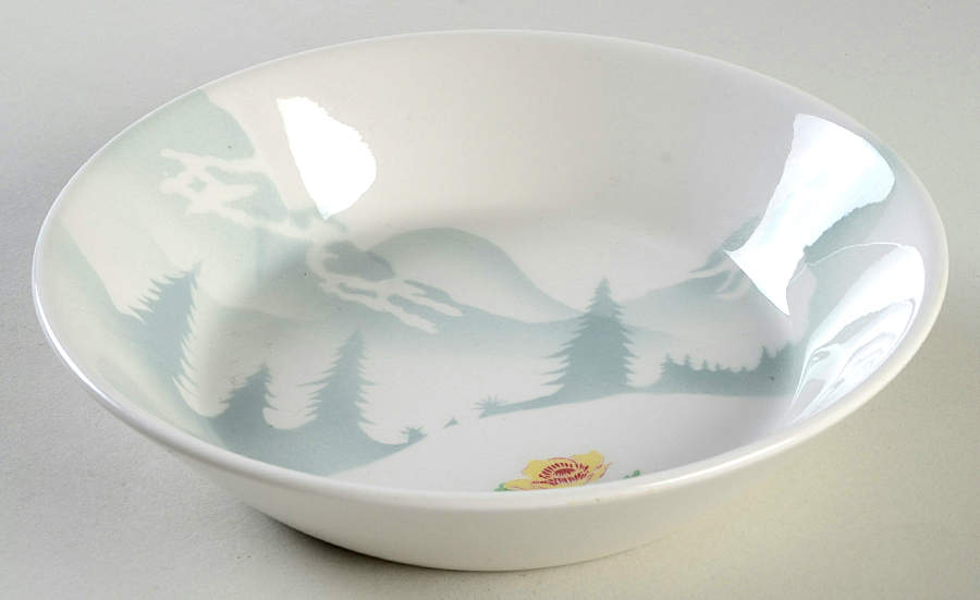 Mountains & Flowers (Great Northern Railway) Coupe Soup Bowl by Syracuse-1