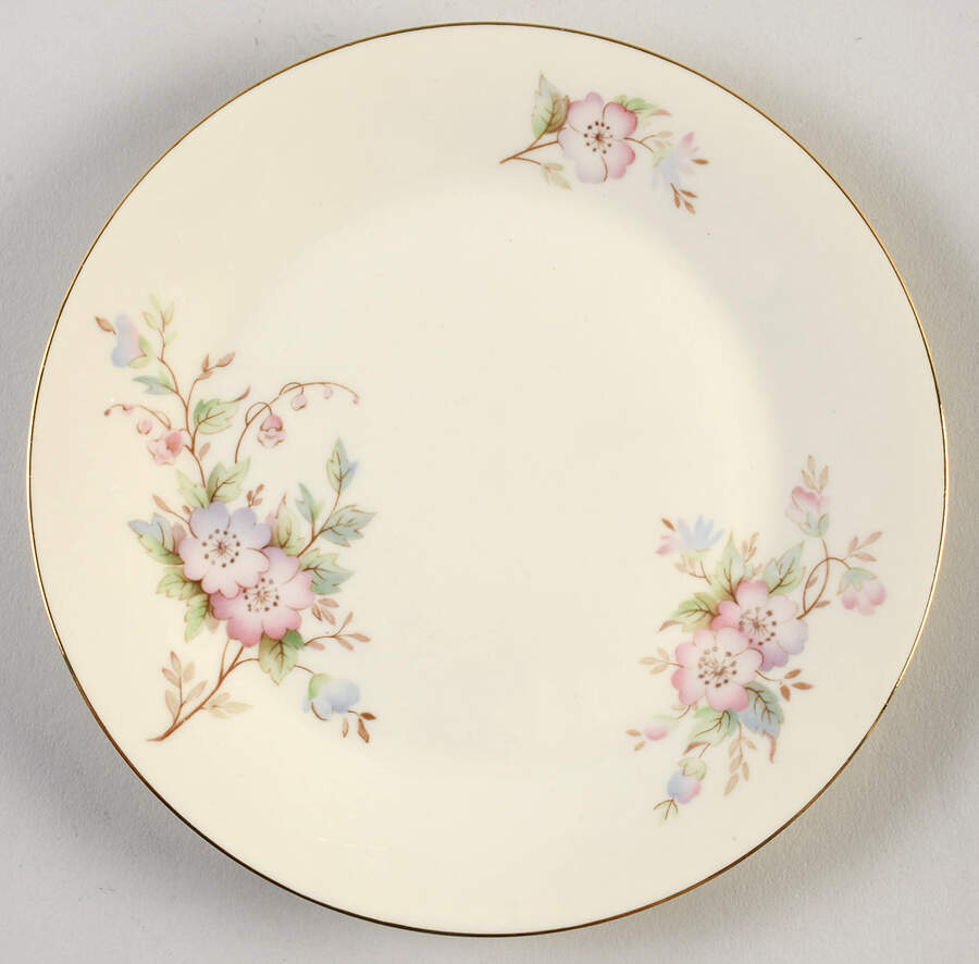 Romance (Gold Trim) Salad Plate by Sadler-1