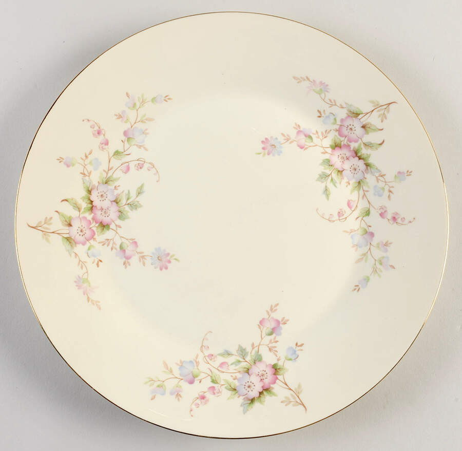 Romance (Gold Trim) 12" Chop Plate (Round Platter) by Sadler-1