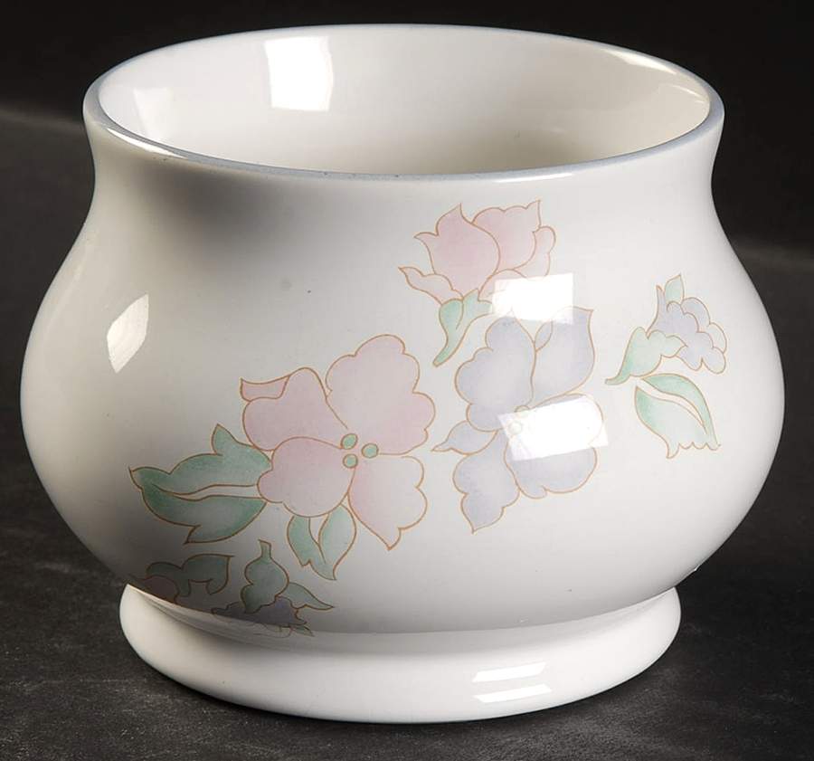 Romance (Blue Trim) Open Sugar Bowl by Sadler-1