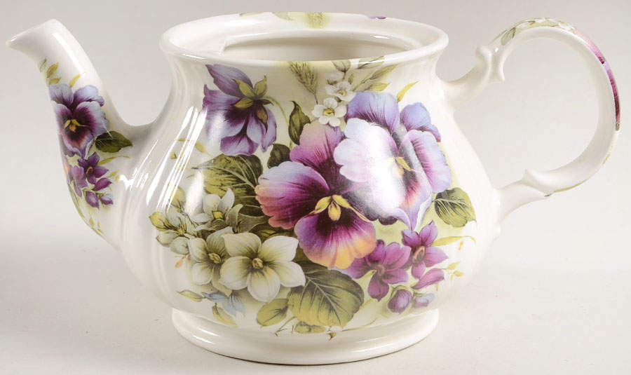 Violet Teapot No Lid by Sadler-1