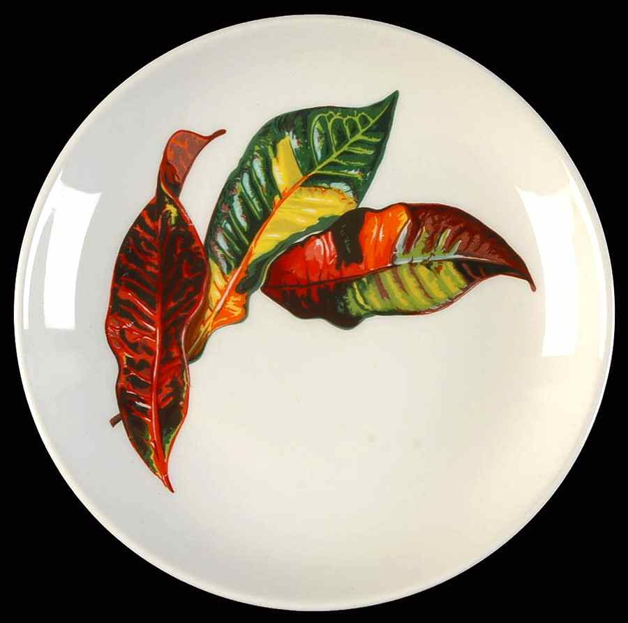 Croton Leaves Bread & Butter Plate by Santa Anita-1