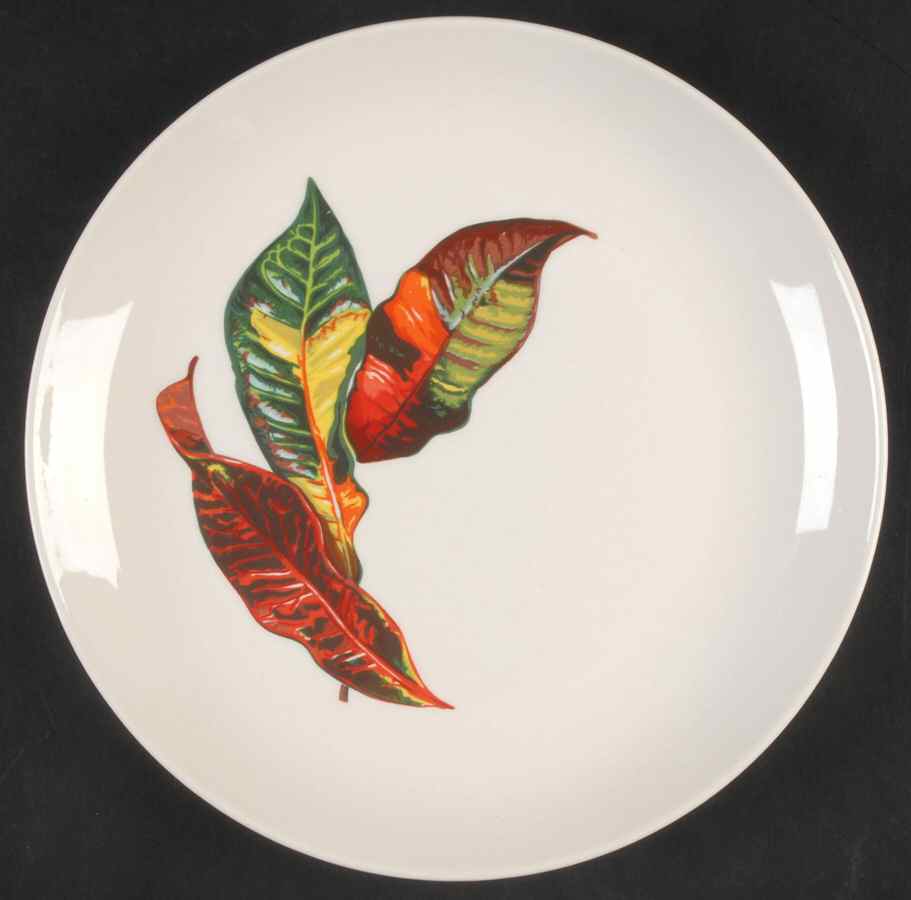 Croton Leaves Salad Plate by Santa Anita-1