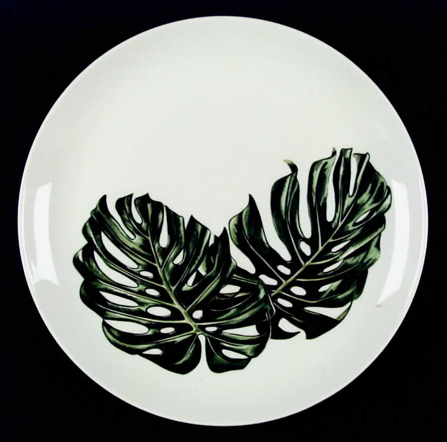 Monstera Leaves Dinner Plate by Santa Anita-1