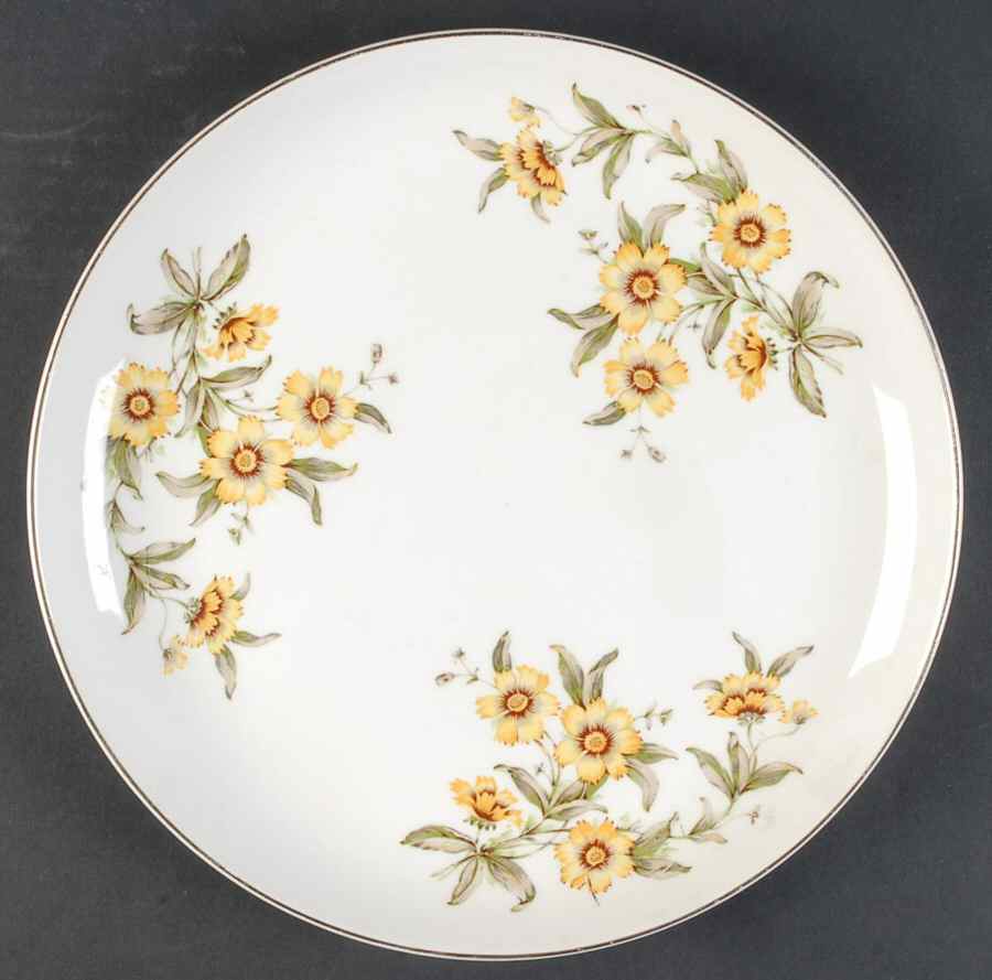 Modern Susie Yellow 12" Chop Plate (Round Platter) by Santa Anita-1