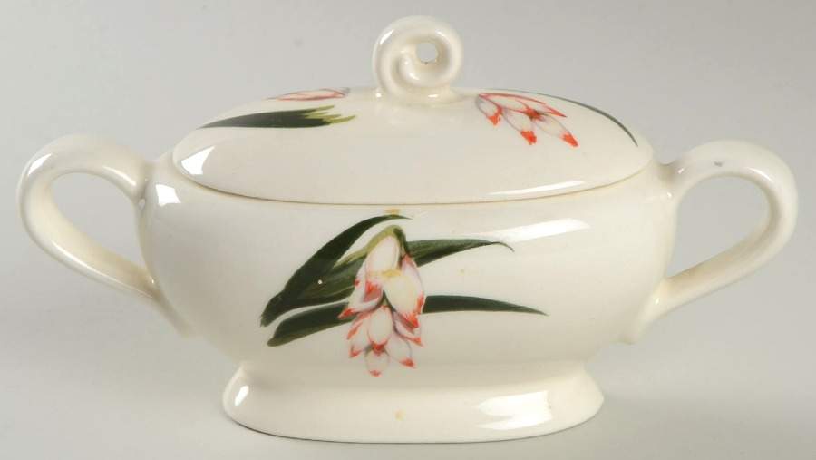 Shell Ginger Sugar Bowl & Lid by Santa Anita-1
