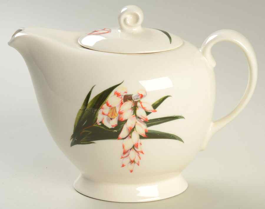Shell Ginger Teapot & Lid by Santa Anita-1