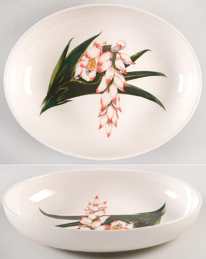 Shell Ginger 10" Oval Vegetable Bowl by Santa Anita-1