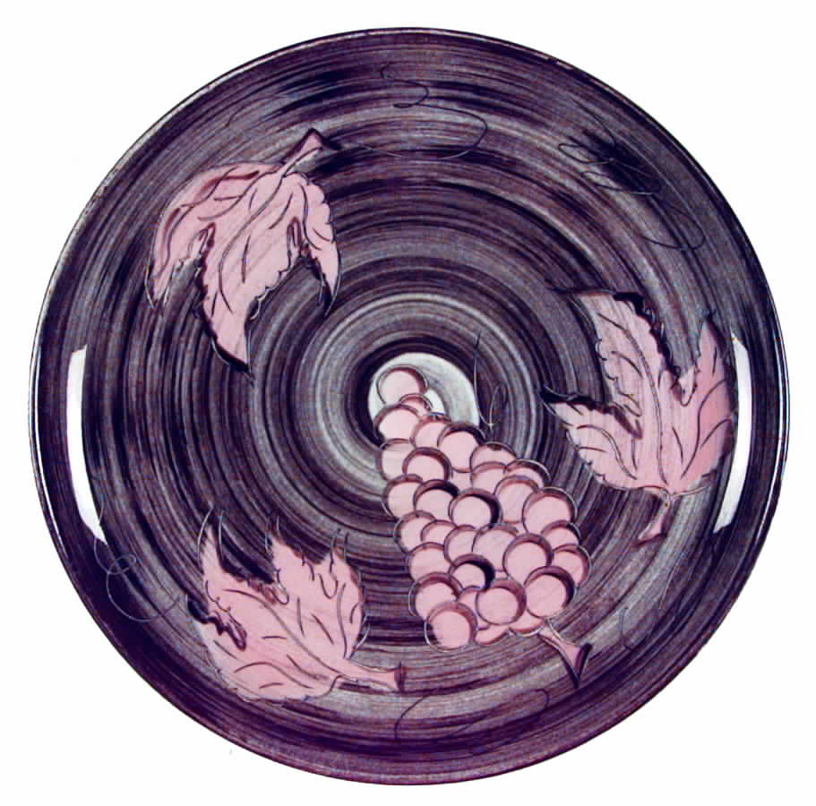 Spiral Grape Dinner Plate by Santa Anita-1
