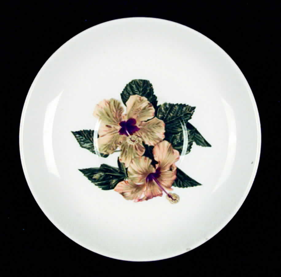Yellow Hibiscus Saucer by Santa Anita-1