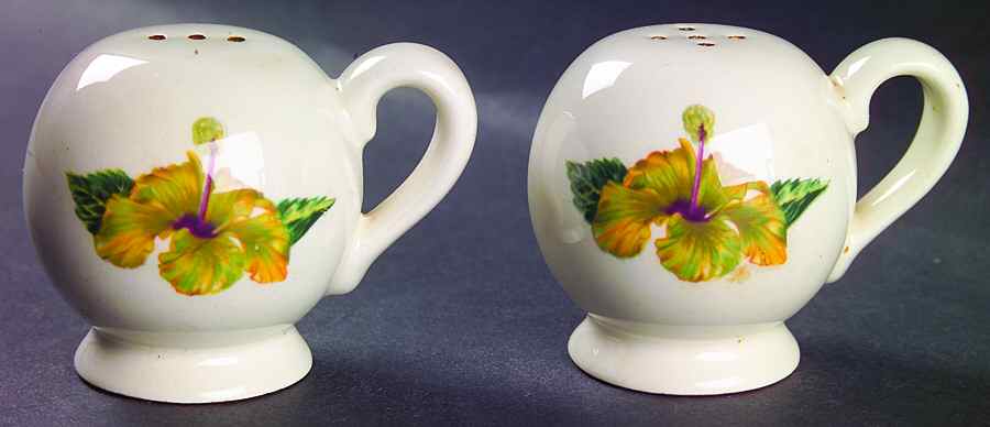 Yellow Hibiscus Salt & Pepper Set by Santa Anita-1